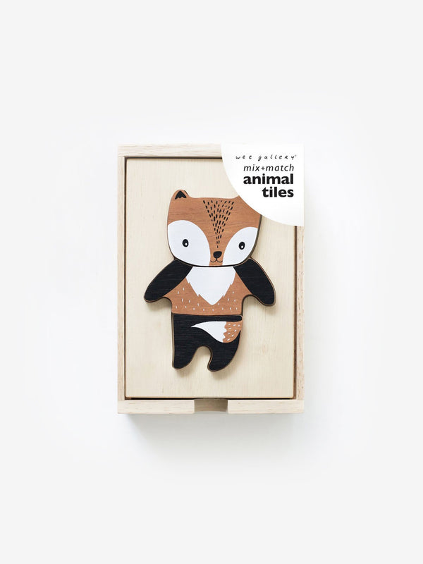 Mix + Match Animal Tiles Baby-Kids : Toys : Wooden Wee Gallery