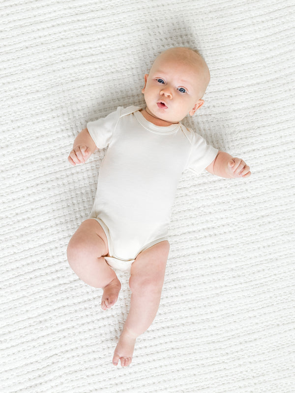 Classic Short Sleeve Bodysuit Baby : One Pieces : Bodysuits : Short Sleeves Colored Organics Baby Short Sleeve Bodysuit - Girl & Boy - Organic