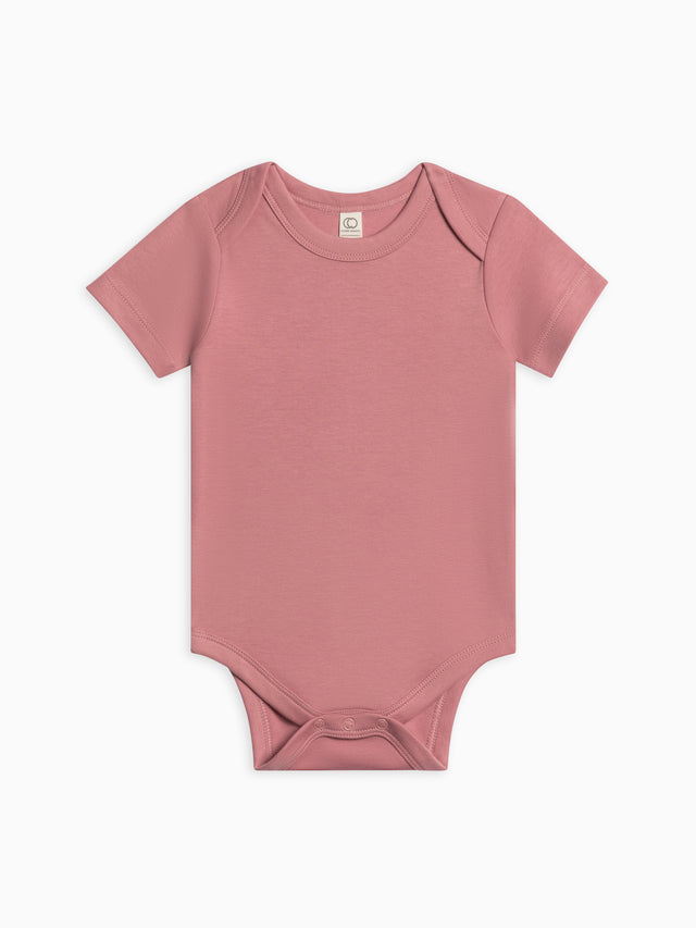 Short Sleeve Bodysuit Baby :One Pieces :Bodysuits :Short Sleeves Colored Organics Organic Cotton Baby Short Sleeve Bodysuit