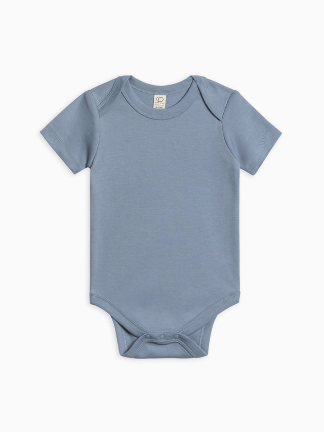 Short Sleeve Bodysuit Baby :One Pieces :Bodysuits :Short Sleeves Colored Organics Organic Cotton Baby Short Sleeve Bodysuit