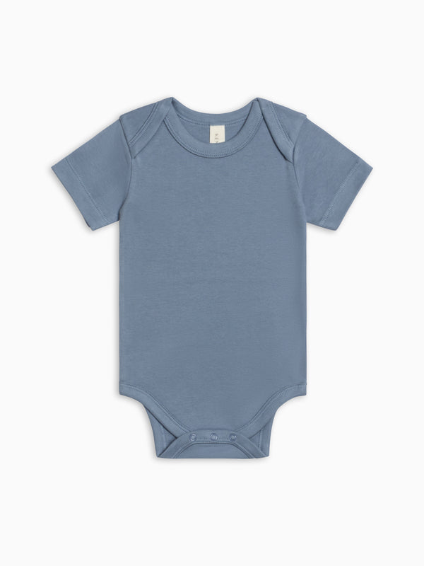 Short Sleeve Bodysuit - Sea Baby : One Pieces : Bodysuits : Short Sleeves KENDI by Colored Organics Short Sleeve Bodysuit - Sea for Baby | Colored Organics®