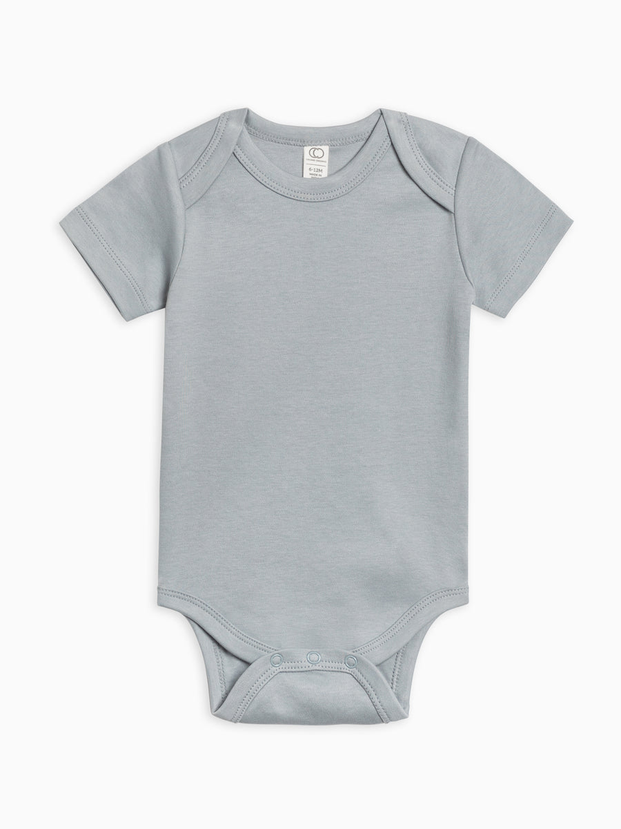 Classic Short Sleeve Bodysuit Baby : One Pieces : Bodysuits : Short Sleeves Colored Organics Baby Short Sleeve Bodysuit - Girl & Boy - Organic