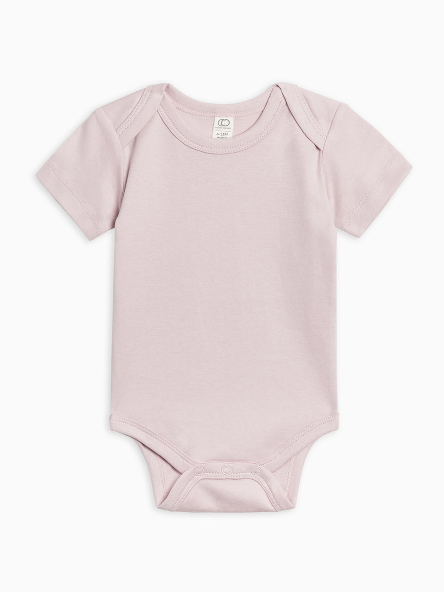 Classic Short Sleeve Bodysuit Baby : One Pieces : Bodysuits : Short Sleeves Colored Organics Baby Short Sleeve Bodysuit - Girl & Boy - Organic