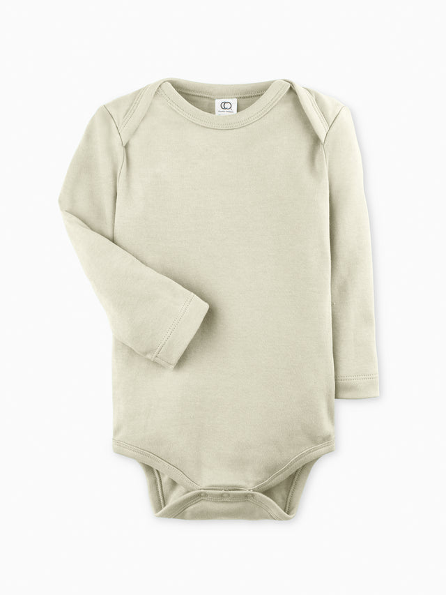 Classic Long Sleeve Bodysuit Baby :One Pieces :Bodysuits :Long Sleeves Colored Organics Baby Long Sleeve Bodysuit - Girls &Boys - Organic