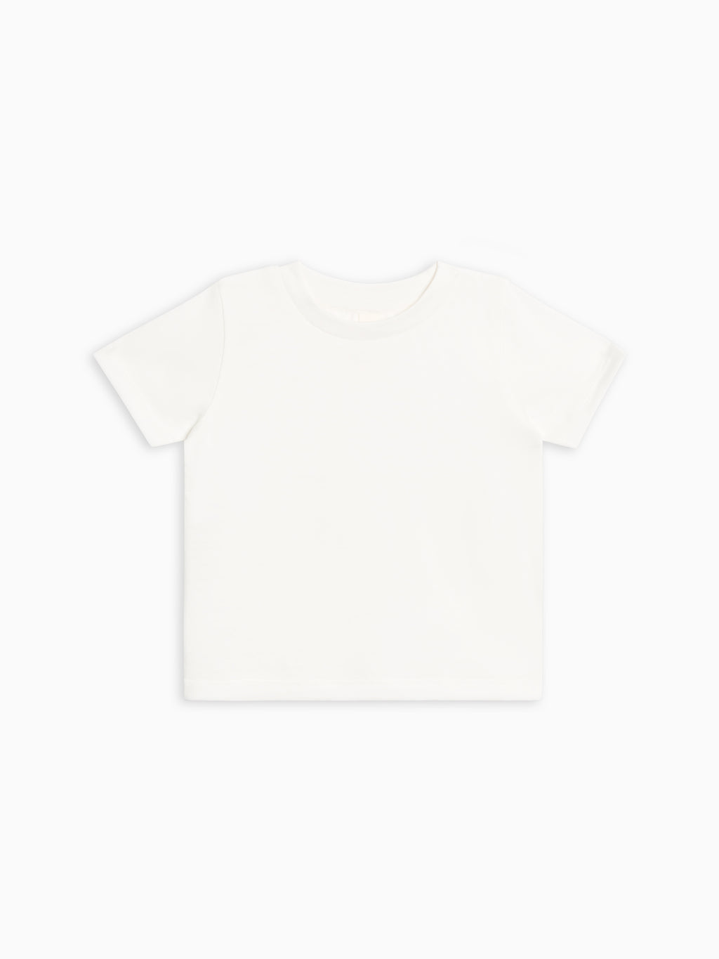 Classic Short Sleeve Crew - Coconut Baby-Kids : Tops : Shirts : Short Sleeves KENDI by Colored Organics Baby Classic Short Sleeve Tee - Coconut | Colored Organics®