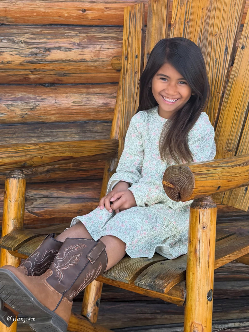 Sofia Long Sleeve Tiered Dress - Janice Floral Baby-Kids : Dresses : Long Sleeves KENDI by Colored Organics Sofia Long Sleeve Tiered Dress for Baby | Colored Organics®