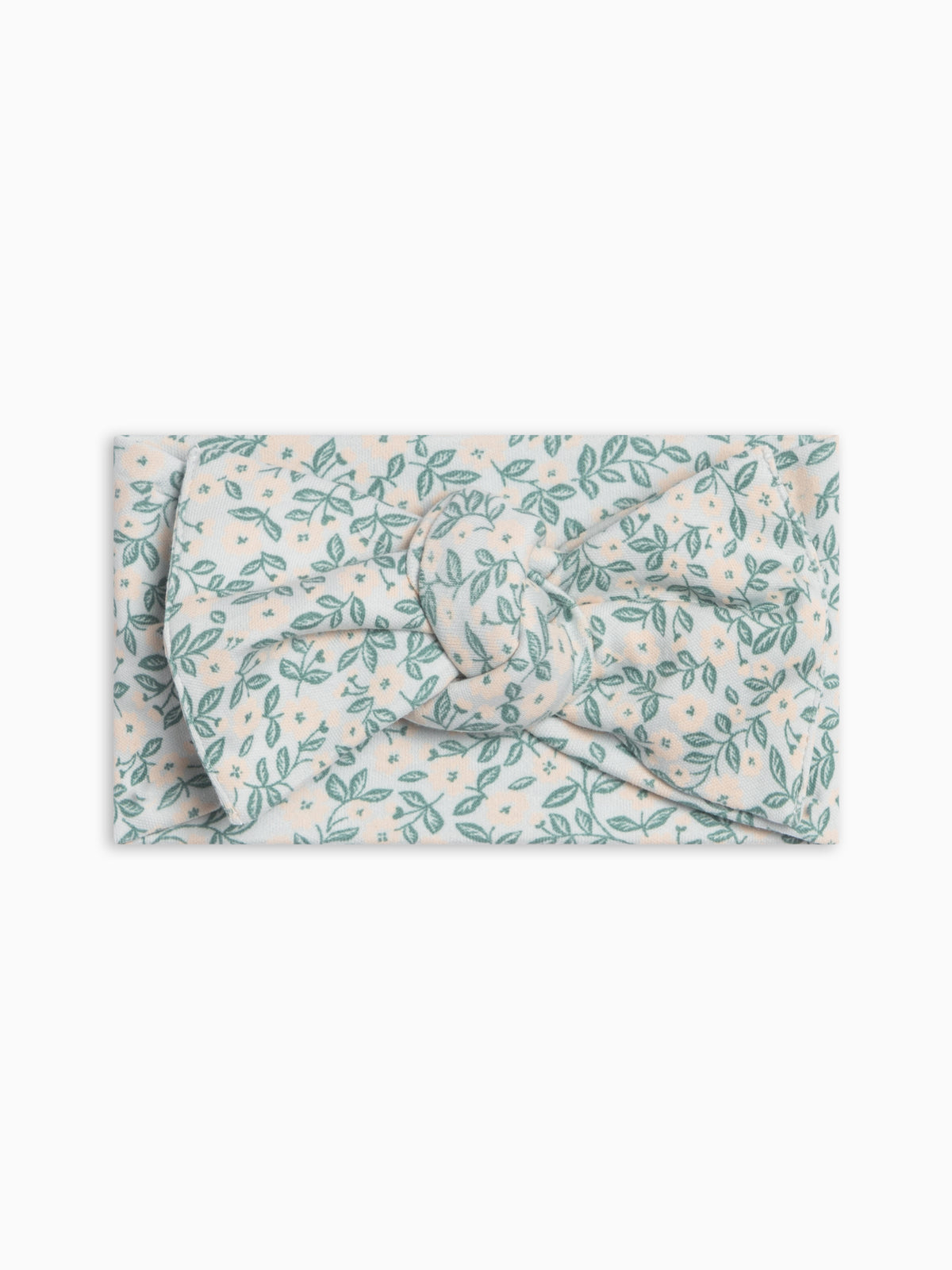 Hattie Bow Wrap - Arbor Floral / Powder + Shell Baby : Accessories : Bows : Headbands KENDI by Colored Organics Hattie Bow Wrap - Arbor Floral / Powder | Colored Organics®