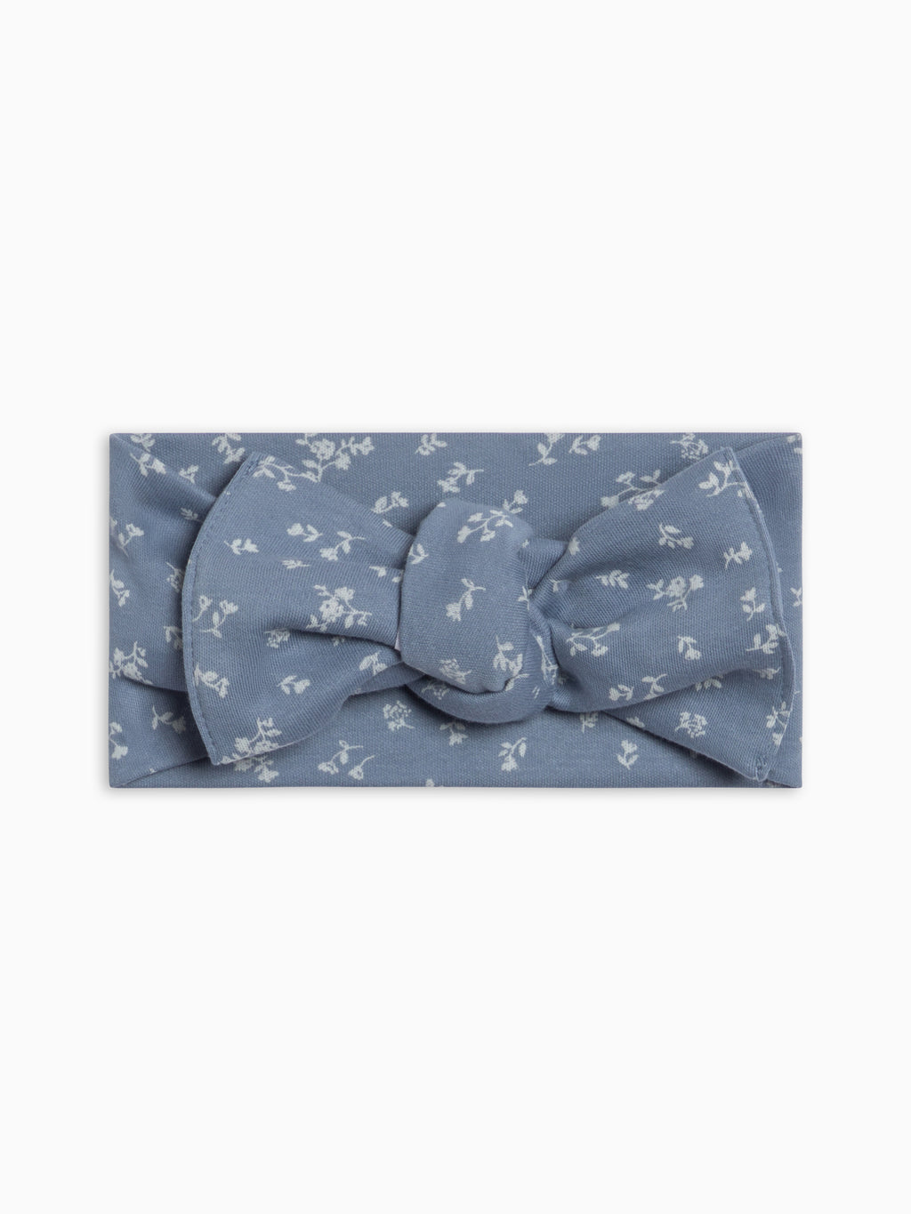 Hattie Bow Wrap - Isla Floral / Sea + Ivory Baby : Accessories : Bows : Headbands KENDI by Colored Organics Hattie Bow Wrap - Isla Floral / Sea + | Colored Organics®