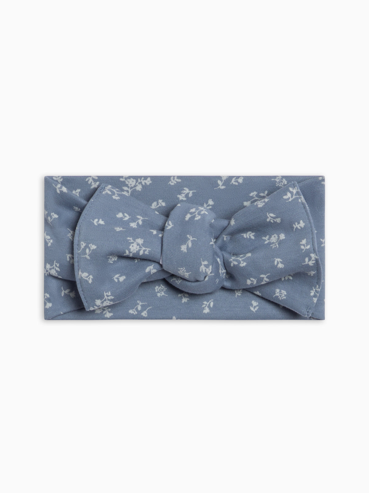 Hattie Bow Wrap - Isla Floral / Sea + Ivory Baby : Accessories : Bows : Headbands KENDI by Colored Organics Hattie Bow Wrap - Isla Floral / Sea + | Colored Organics®