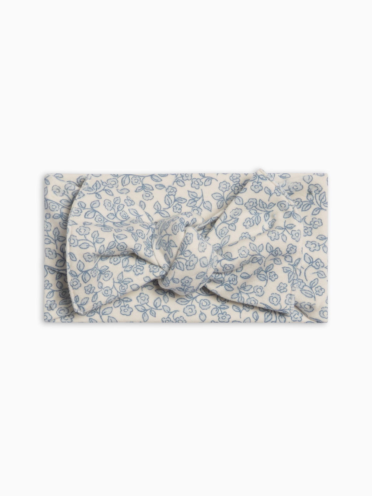 Hattie Bow Wrap - Narelle Floral / Ivory + Sea Baby : Accessories : Bows : Headbands KENDI by Colored Organics Hattie Bow Wrap - Narelle Floral / | Colored Organics®