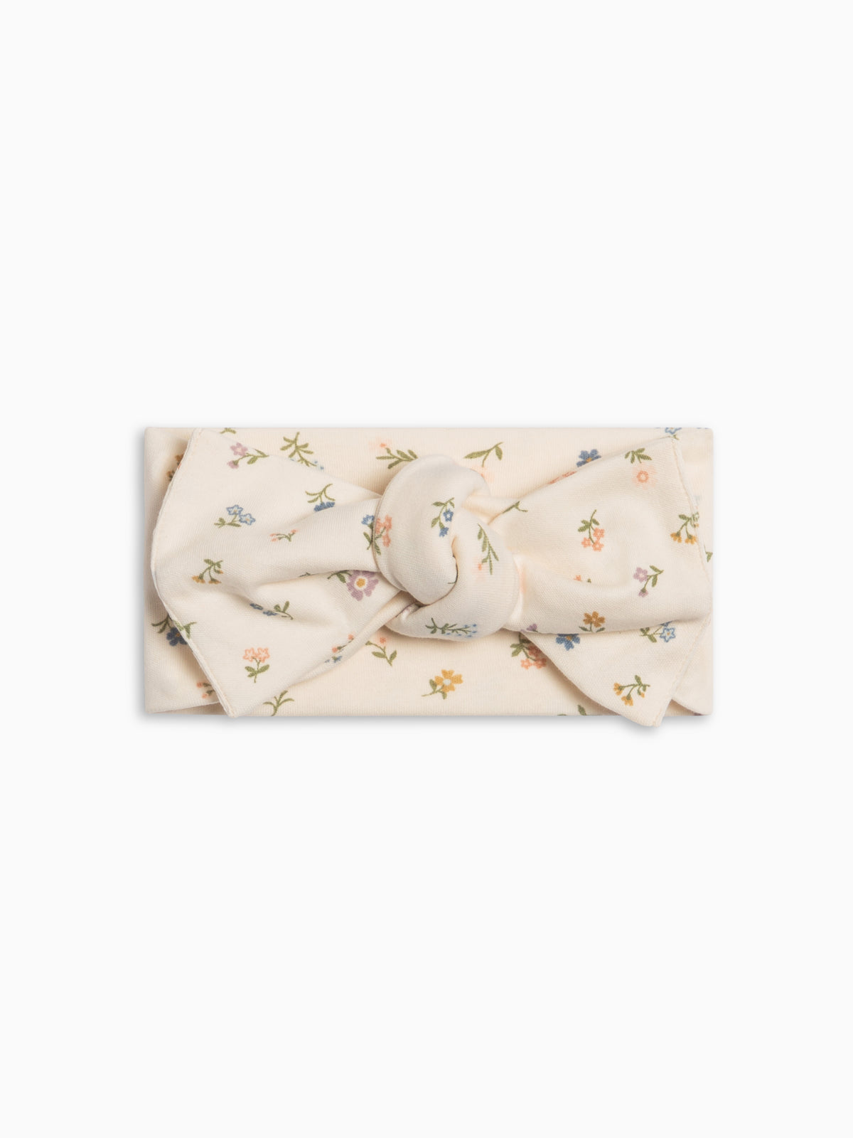 Hattie Bow Wrap - Petaline Floral / Fog + Fern Sale : Baby : Accessories : Bows : Headbands Kendi Hattie Bow Wrap - Petaline Floral / Fog | Colored Organics®