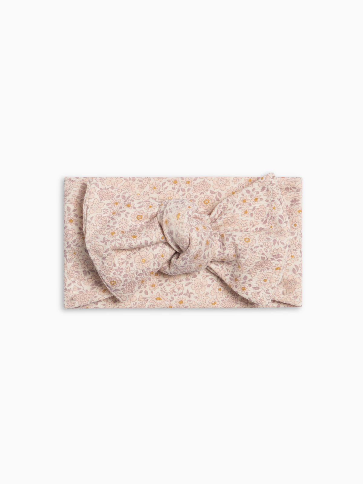 Hattie Bow Wrap - Primrose / Fog + Shell Baby : Accessories : Bows : Headbands Kendi Hattie Bow Wrap - Primrose / Fog + Shell | Colored Organics®