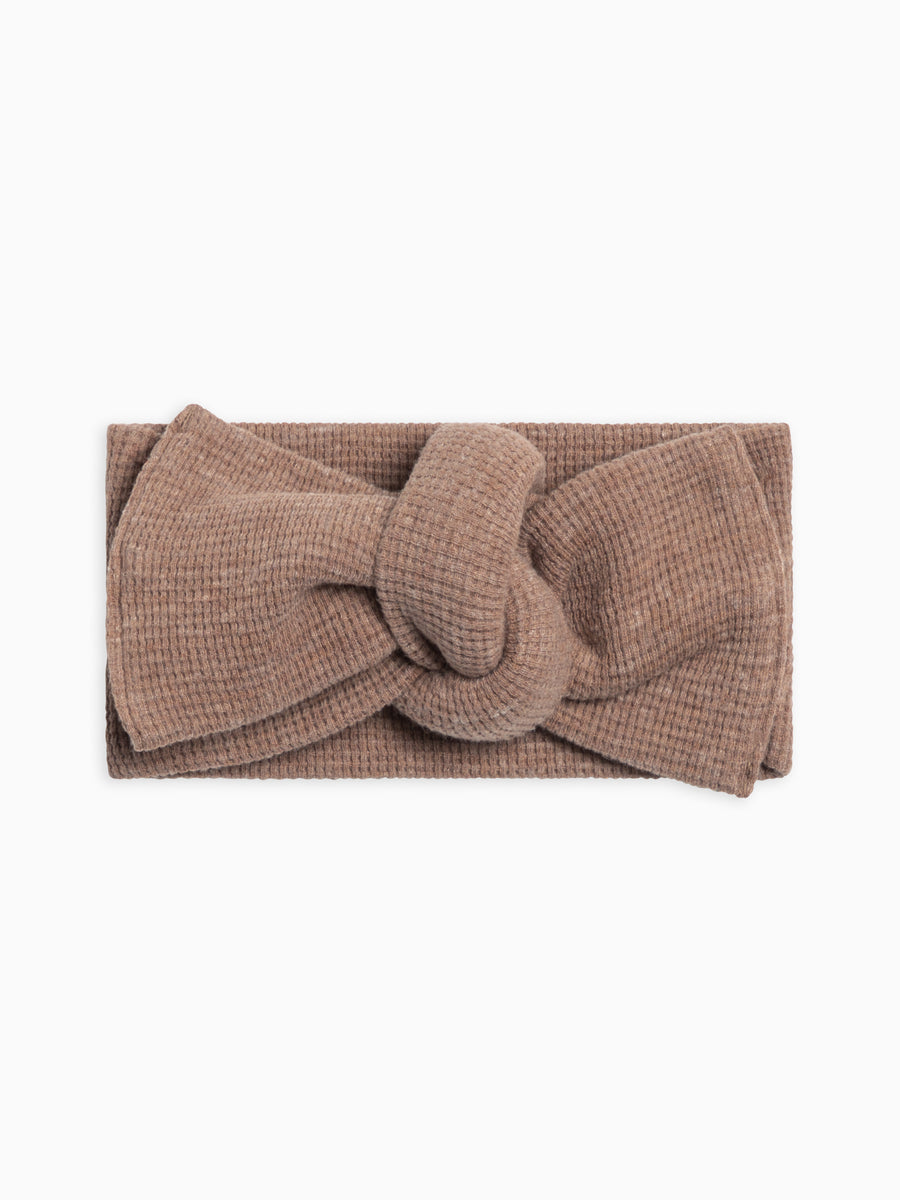 Waffle Bow Wrap Baby : Accessories : Bows : Headbands Kendi Organic Cotton Baby and Kids Waffle Bow Wrap