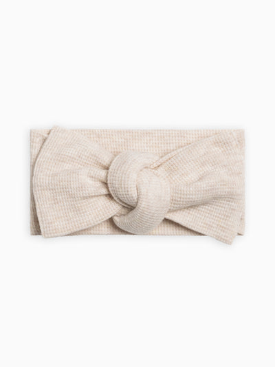 Waffle Bow Wrap Baby : Accessories : Bows : Headbands Kendi Organic Cotton Baby and Kids Waffle Bow Wrap
