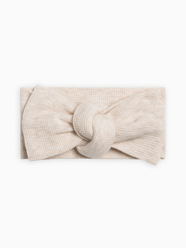 Waffle Bow Wrap Baby : Accessories : Bows : Headbands Kendi Organic Cotton Baby and Kids Waffle Bow Wrap