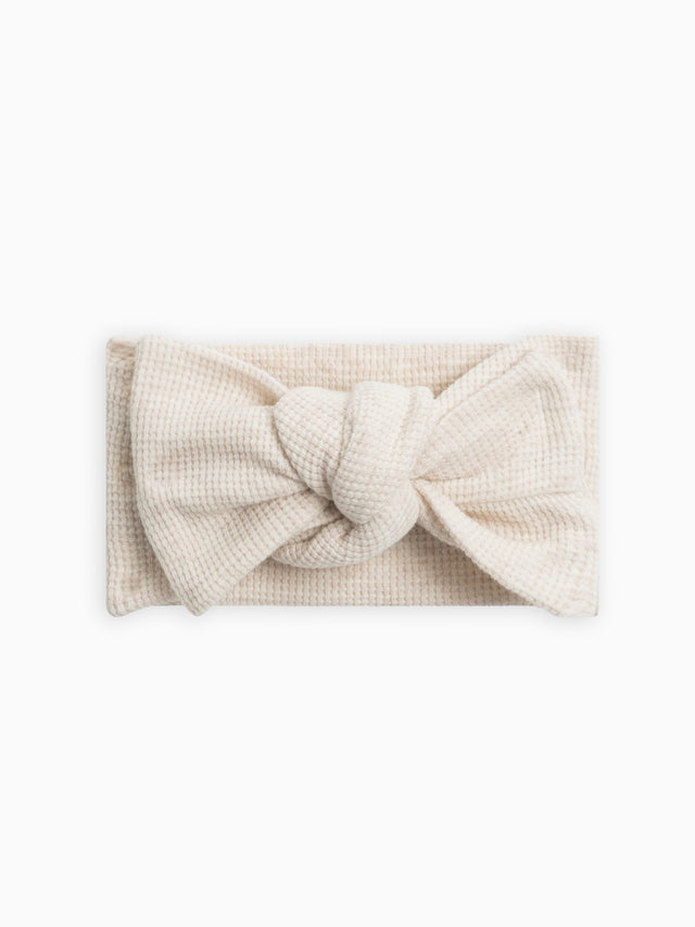 Waffle Bow Wrap Baby : Accessories : Bows : Headbands Kendi Organic Cotton Baby and Kids Waffle Bow Wrap