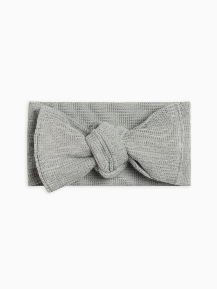 Waffle Bow Wrap Baby : Accessories : Bows : Headbands Kendi Organic Cotton Baby and Kids Waffle Bow Wrap