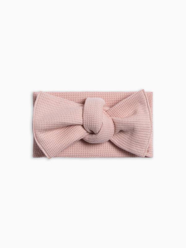 Waffle Bow Wrap - Petal Pink