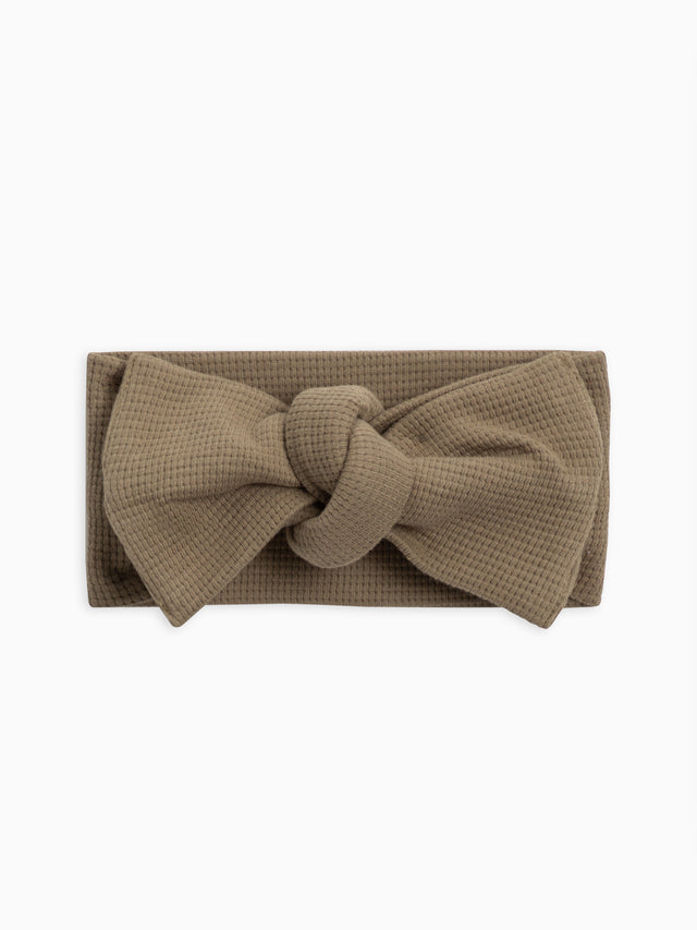 Waffle Bow Wrap Baby : Accessories : Bows : Headbands Colored Organics Organic Cotton Baby and Kids Waffle Bow Wrap