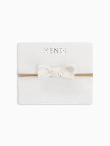 Cotton Dainty Bow - Woodford KENDI by Colored Organics Cotton Dainty Bow - Woodford (Organic) | Colored Organics®