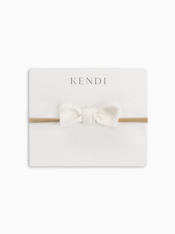 Cotton Dainty Bow - Ivory