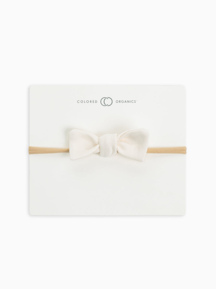 Cotton Dainty Bow Baby : Accessories : Bows : Headbands Colored Organics Organic Cotton Baby and Kids Cotton Dainty Bow 