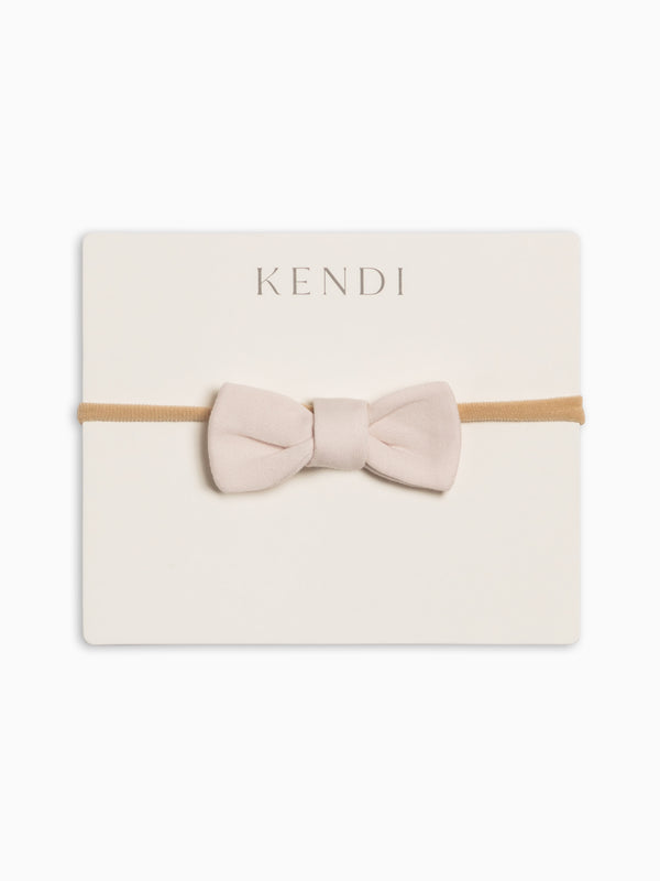 Cotton Dainty Bow - Shell
