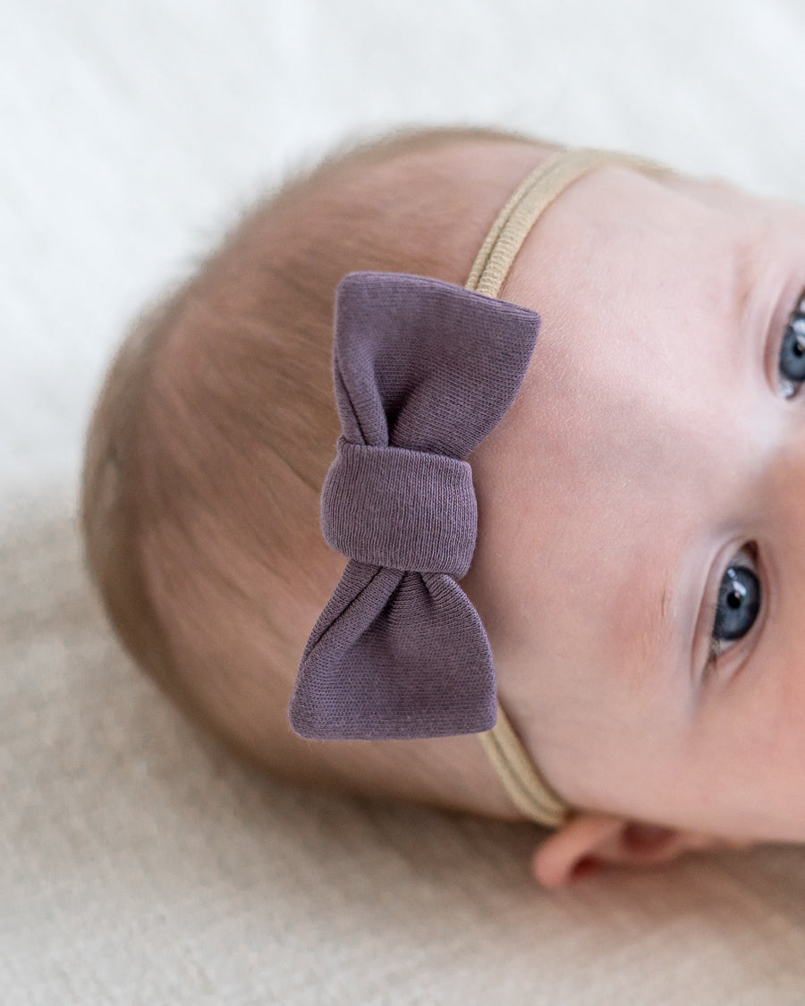Cotton Dainty Bow Baby : Accessories : Bows : Headbands Colored Organics Organic Cotton Cotton Dainty Bow for Newborn and Baby - Girl & Boy 