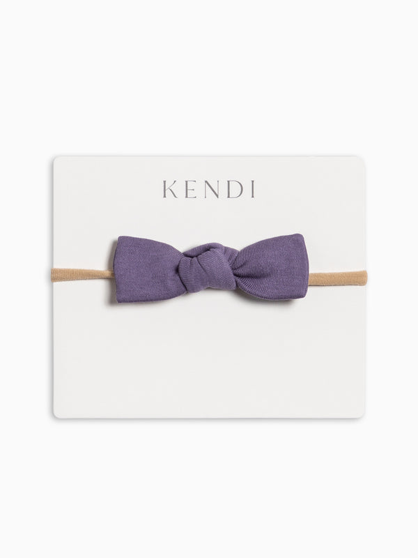 Cotton Dainty Bow - Iris