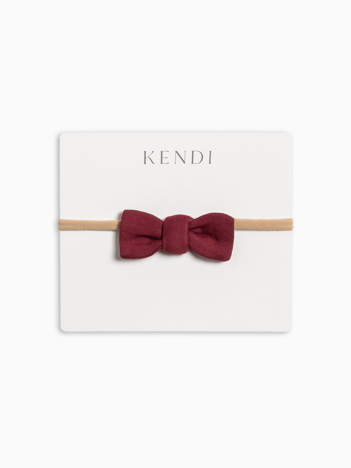 Cotton Dainty Bow - Snowbound  KENDI by Colored Organics Cotton Dainty Bow - Snowbound (Organic) | Colored Organics®