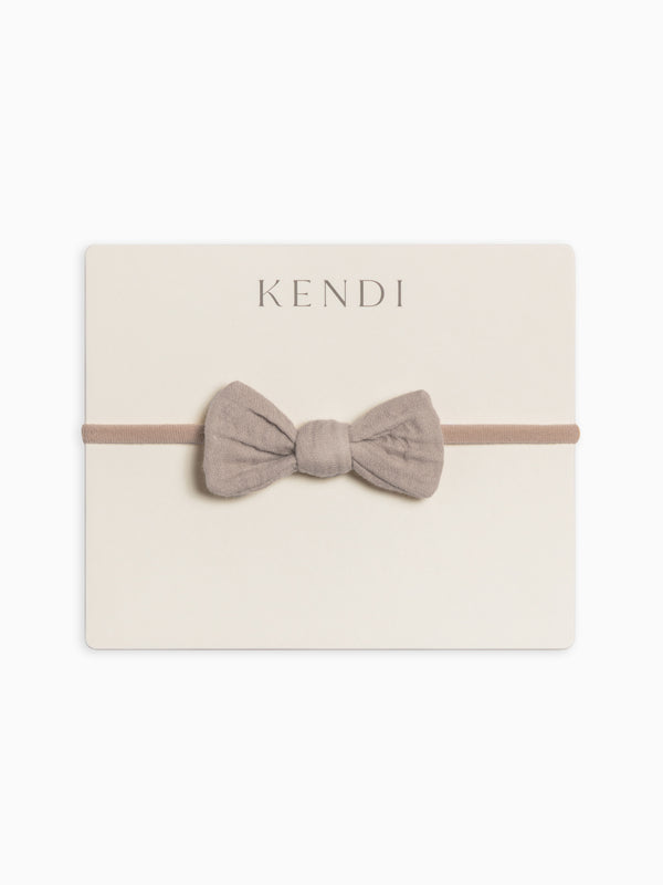 Muslin Dainty Bow Baby : Accessories : Bows : Headbands Colored Organics Organic Cotton Baby and Kids Muslin Dainty Bow
