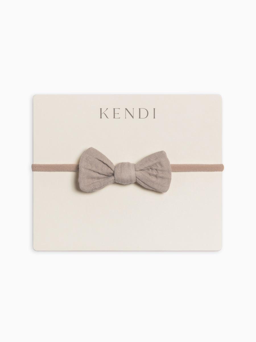 Muslin Dainty Bow Baby : Accessories : Bows : Headbands Colored Organics Organic Cotton Baby and Kids Muslin Dainty Bow