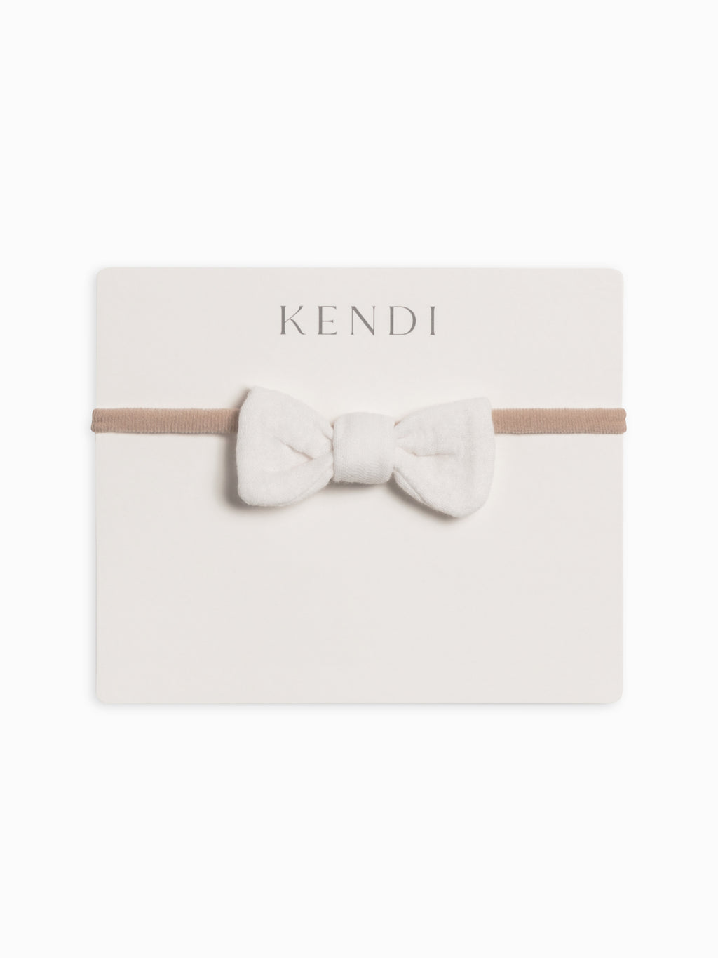 Muslin Dainty Bow - Coconut Baby : Accessories : Bows : Headbands KENDI by Colored Organics Muslin Dainty Bow - Coconut for Baby | Colored Organics®