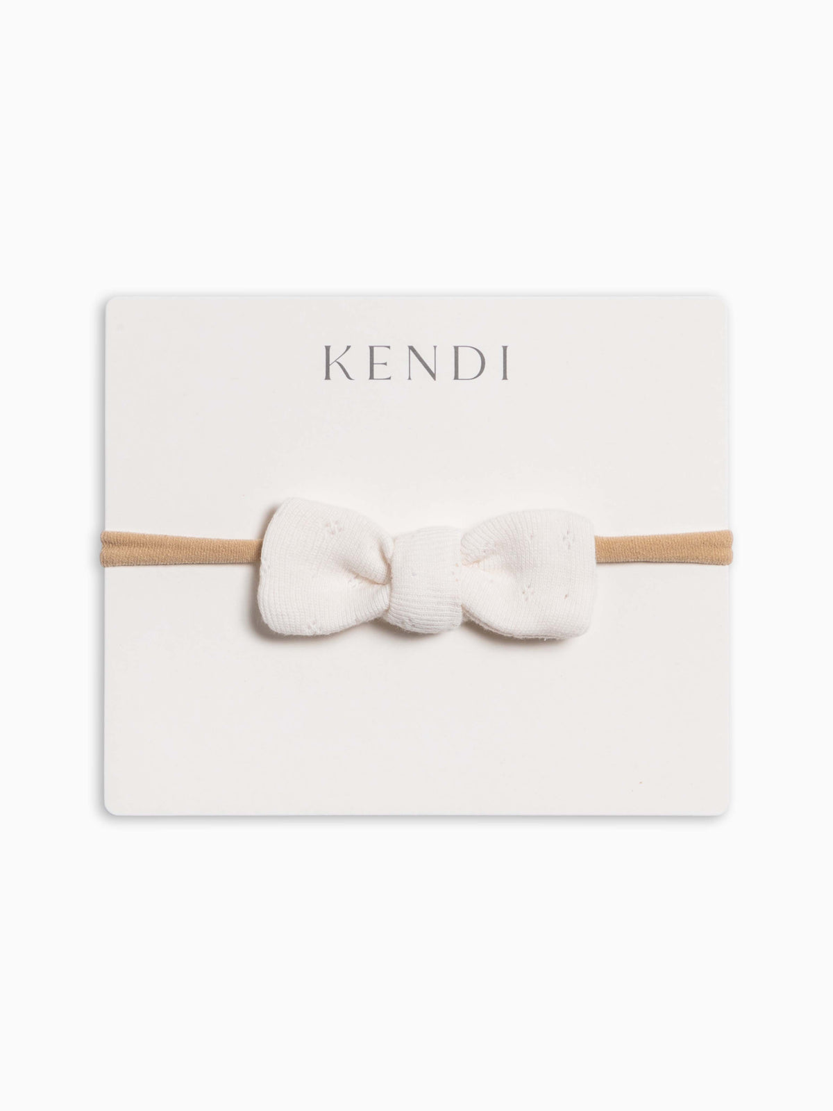 Pointelle Dainty Bow - Ivory