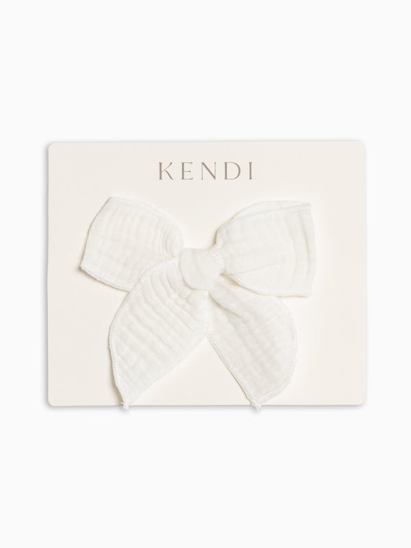 Classic Muslin Bow Hair Clip Baby-Kids : Accessories : Bows : Clips Colored Organics Classic Muslin Bow Hair Clip Baby | Colored Organics®