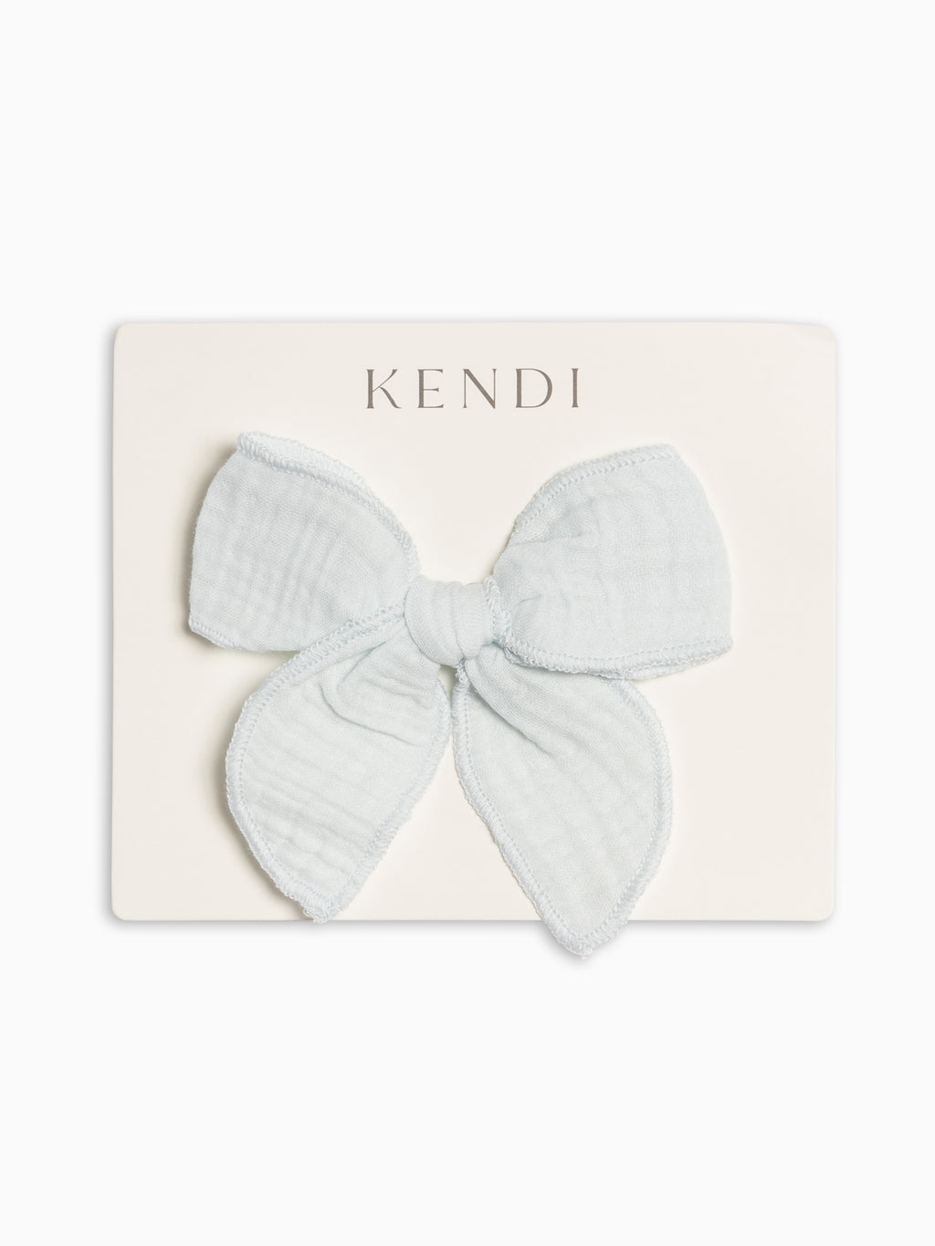 Muslin Bow Clip - Powder Sale : Baby-Kids : Accessories : Bows : Clips KENDI by Colored Organics Muslin Bow Clip - Powder for Baby | Colored Organics®