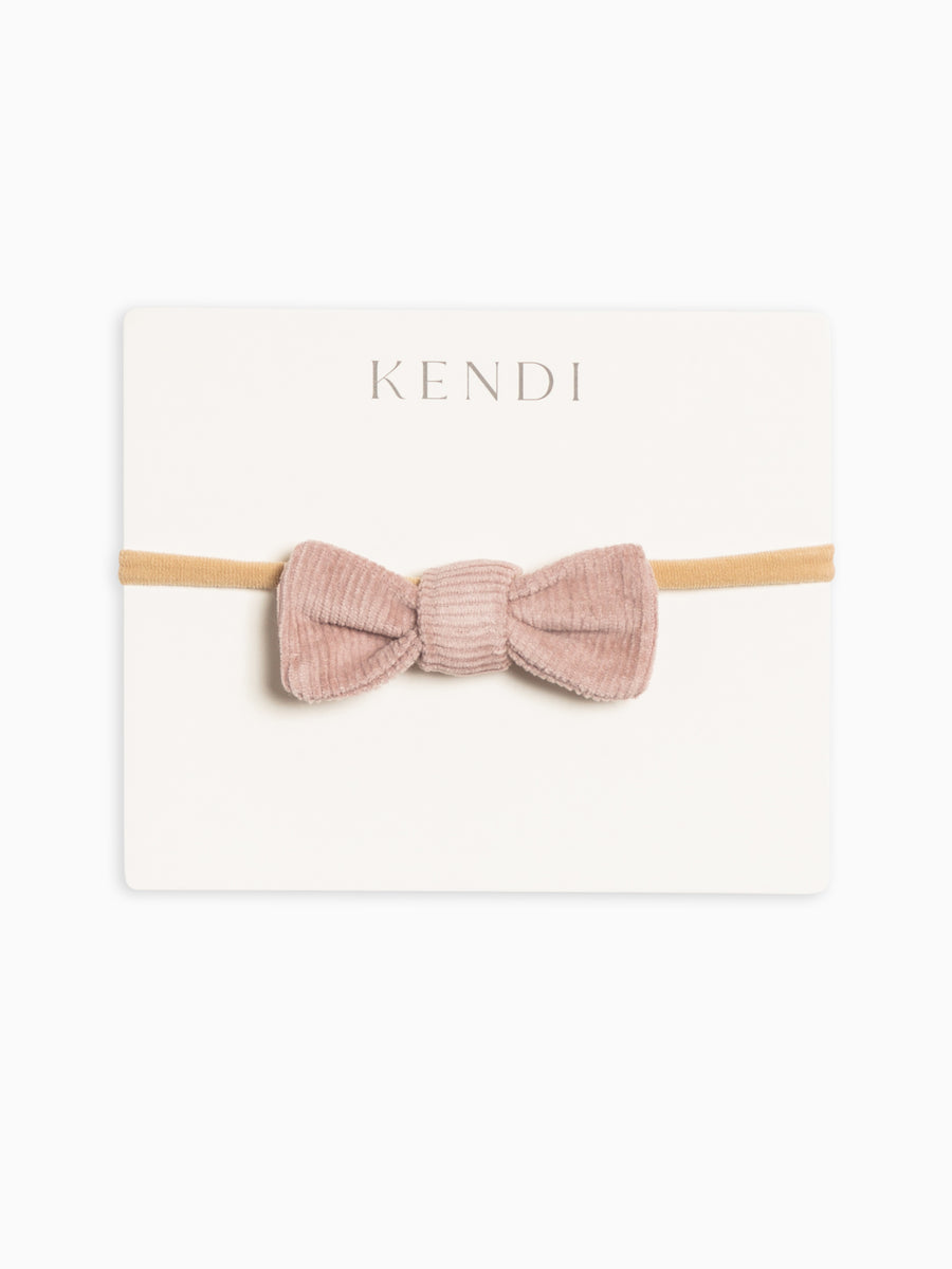 Corduroy Dainty Bow Baby : Accessories : Bows : Headbands Kendi Organic Cotton Baby and Kids Corduroy Dainty Bow