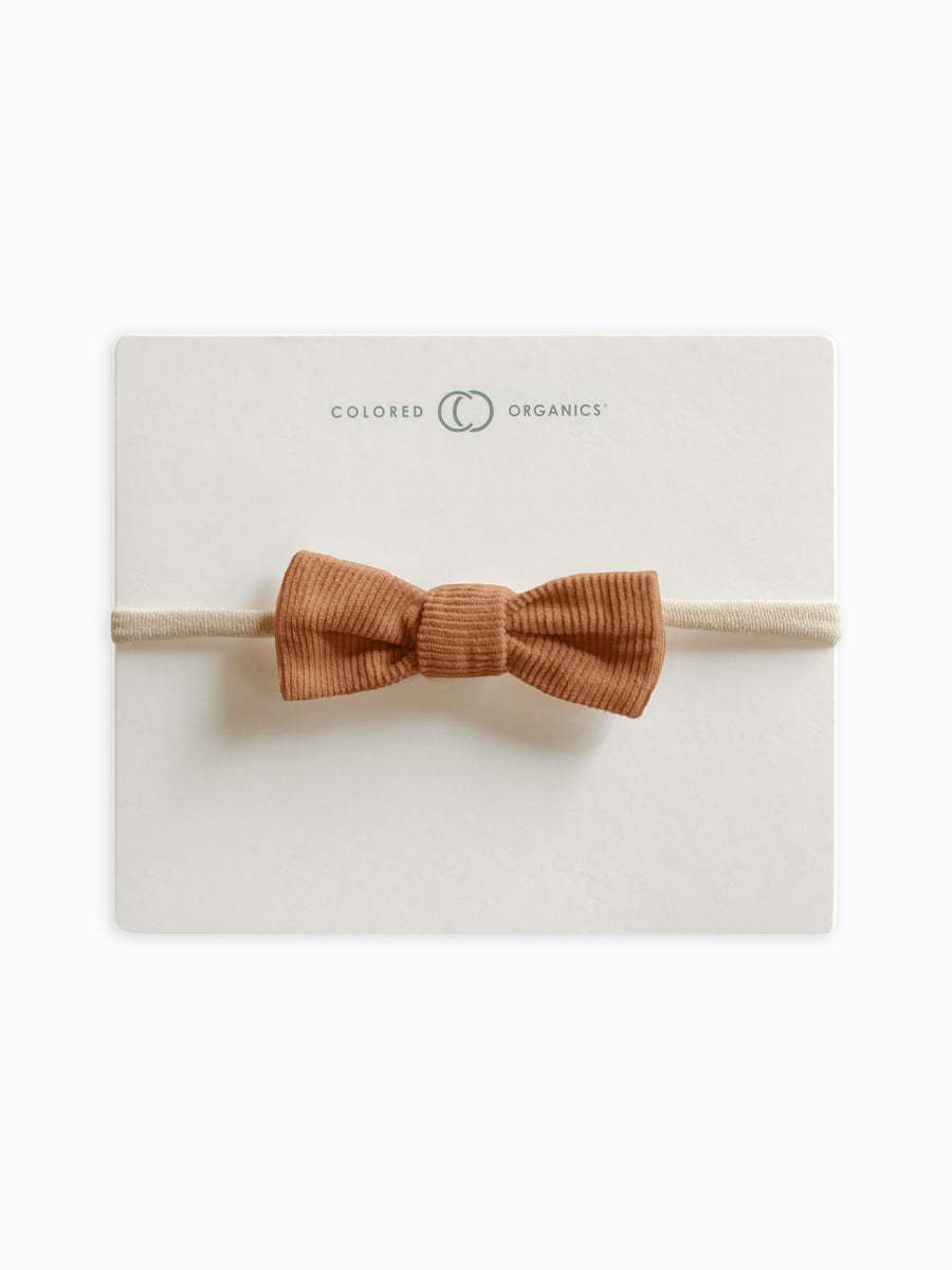 Corduroy Dainty Bow Baby : Accessories: Headbands Colored Organics Organic Cotton Baby and Kids Corduroy Dainty Bow