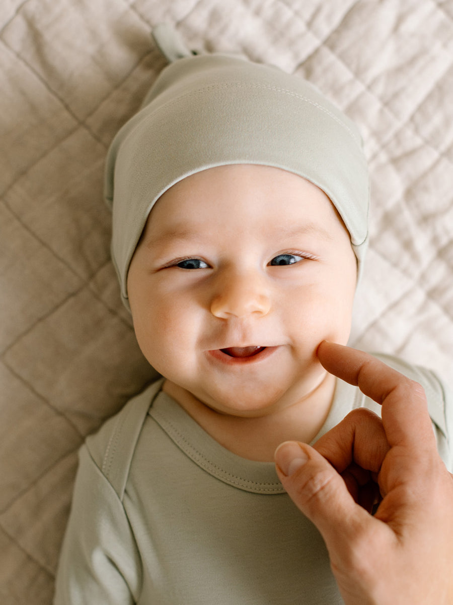 Classic Knotted Hat Baby :Accessories :Hats Colored Organics Top Knot Baby Hat - Newborn Girls & Boys - Organic