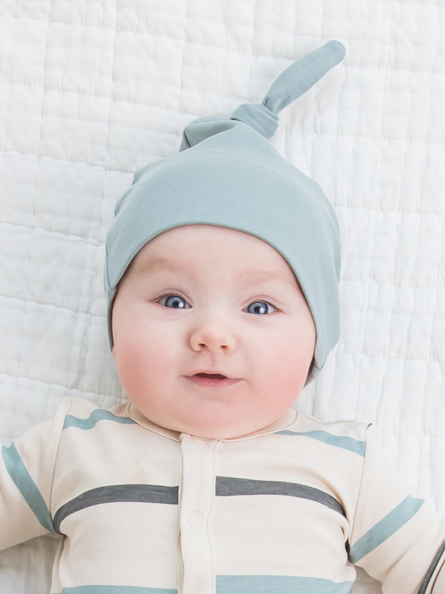 Classic Knotted Hat Baby :Accessories :Hats Colored Organics Top Knot Baby Hat - Newborn Girls &Boys - Organic