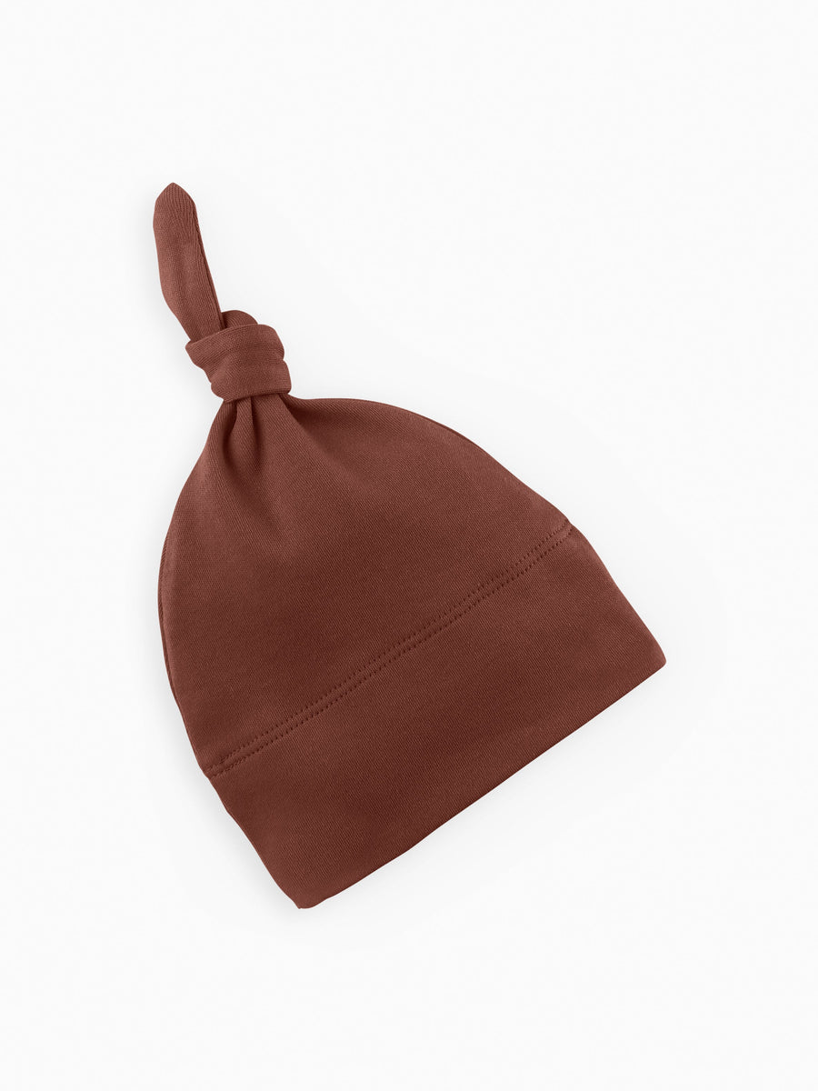 Organic Knotted Hat Baby : Accessories : Hats Colored Organics Top Knot Baby Hat - Newborn Girls & Boys - Organic