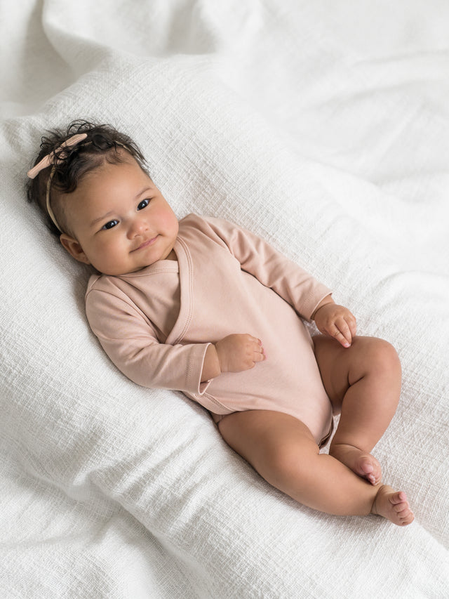 Classic Kimono Bodysuit - Long Sleeve Baby :One Pieces :Kimono Bodysuits :Short Sleeves Colored Organics Side-Snap Kimono Bodysuit - Long Sleeve - Organic