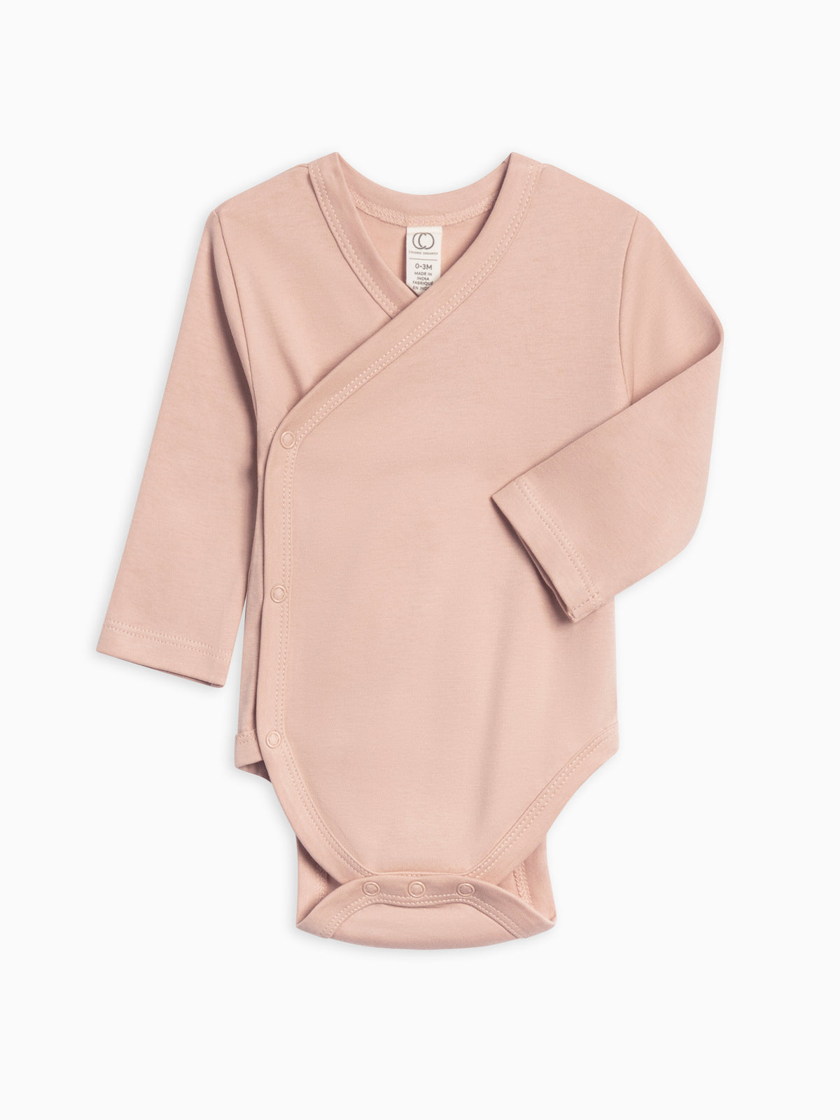 Classic Kimono Bodysuit - Long Sleeve Baby : One Pieces : Kimono Bodysuits : Short Sleeves Colored Organics Organic Long Sleeve Kimono Baby Bodysuit | Colored Organics®