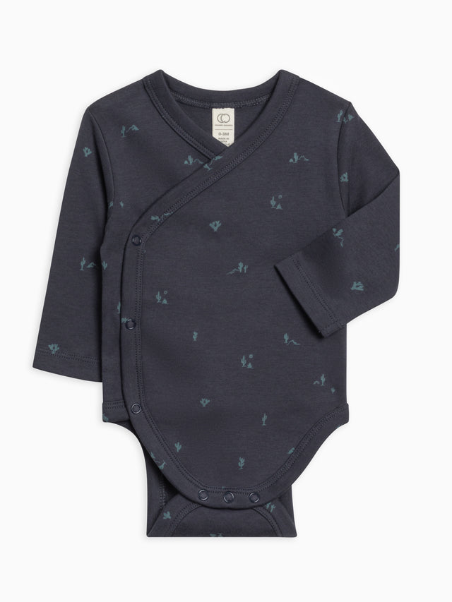 Kai Kimono Bodysuit Baby : One Pieces : Kimono Bodysuits : Long Sleeves Colored Organics Organic Cotton Kai Kimono Bodysuit for Newborn and Baby - Girl & Boy 