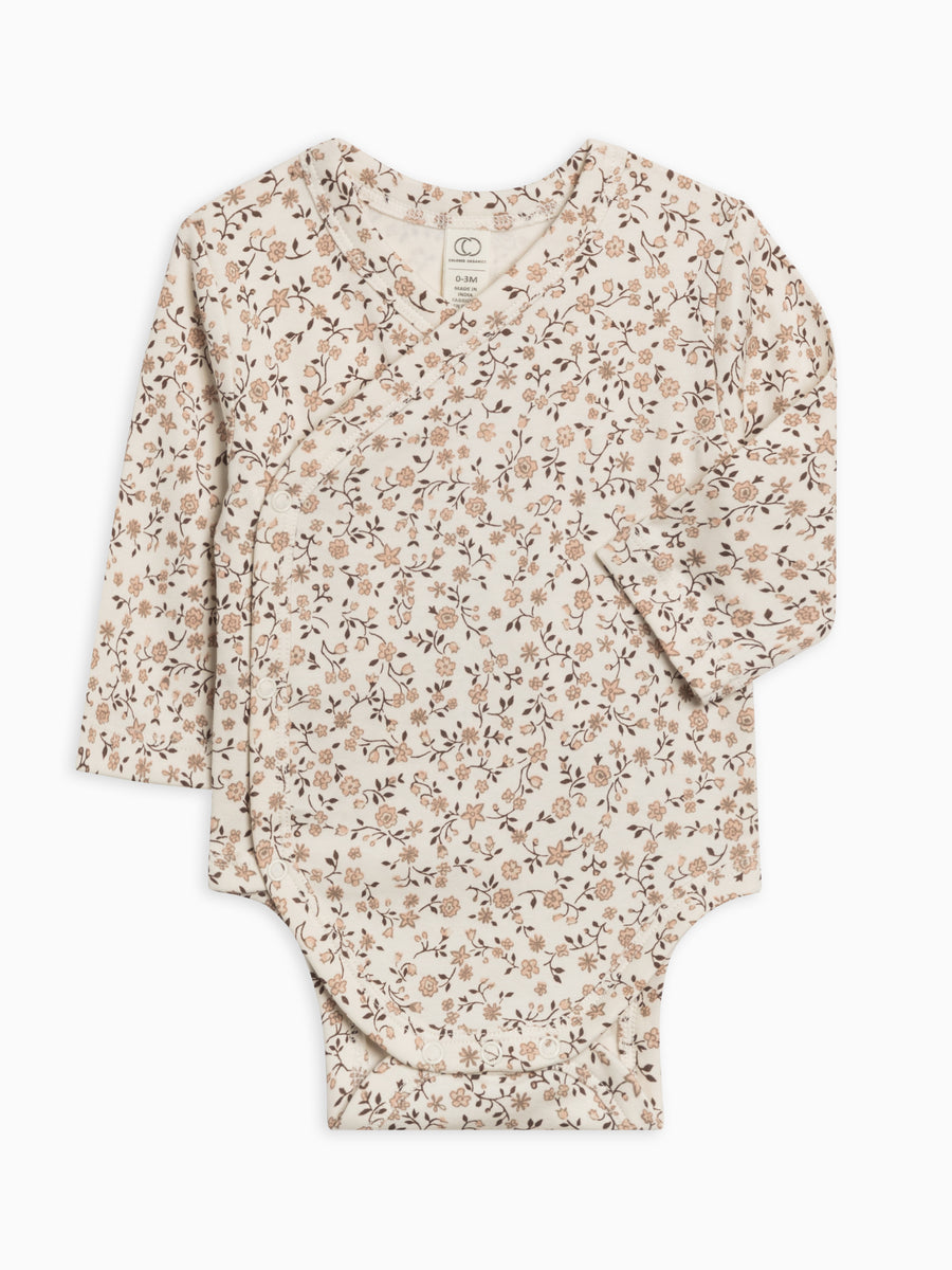 Kai Kimono Bodysuit Sale :Baby :One Pieces :Kimono Bodysuits :Long Sleeves Colored Organics Organic Cotton Kai Kimono Bodysuit for Newborn and Baby - Girl & Boy 
