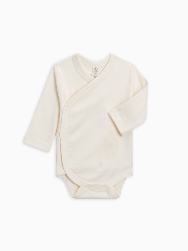 Classic Kimono Bodysuit - Long Sleeve Baby : One Pieces : Kimono Bodysuits : Short Sleeves Colored Organics Side-Snap Kimono Bodysuit - Long Sleeve - Organic