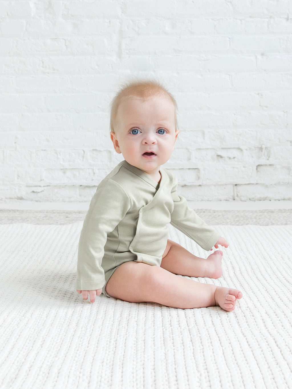 Classic Kimono Bodysuit - Long Sleeve Baby : One Pieces : Kimono Bodysuits : Short Sleeves Colored Organics Organic Long Sleeve Kimono Baby Bodysuit | Colored Organics®