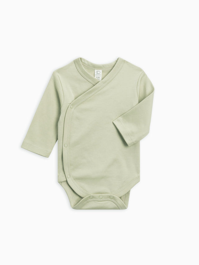 Classic Kimono Bodysuit - Long Sleeve Baby : One Pieces : Kimono Bodysuits : Short Sleeves Colored Organics Side-Snap Kimono Bodysuit - Long Sleeve - Organic