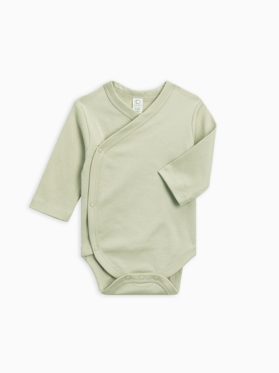 Classic Kimono Bodysuit - Long Sleeve Baby : Bodysuits : Kimono Colored Organics Side-Snap Kimono Bodysuit - Long Sleeve - Organic