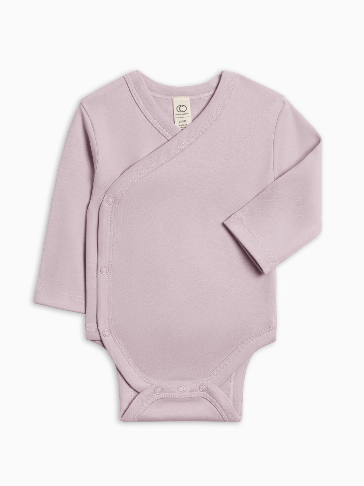 Classic Kimono Bodysuit - Long Sleeve Baby : One Pieces : Kimono Bodysuits : Short Sleeves Colored Organics Organic Long Sleeve Kimono Baby Bodysuit | Colored Organics®